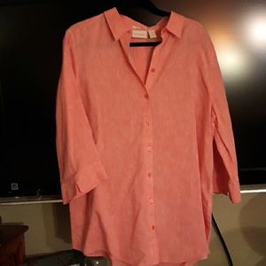 Chico's linen buttoned shirt